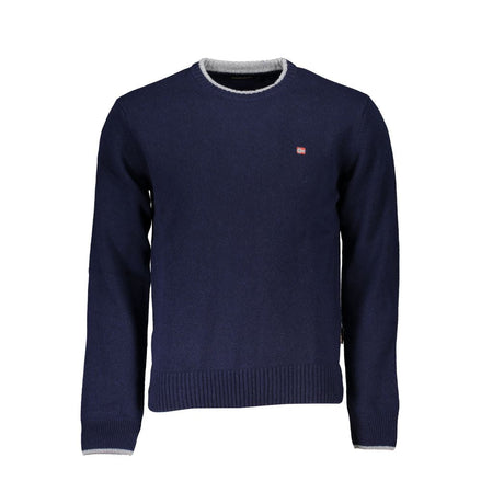 Napapijri Blue Tessuto Men Sweater Napapijri