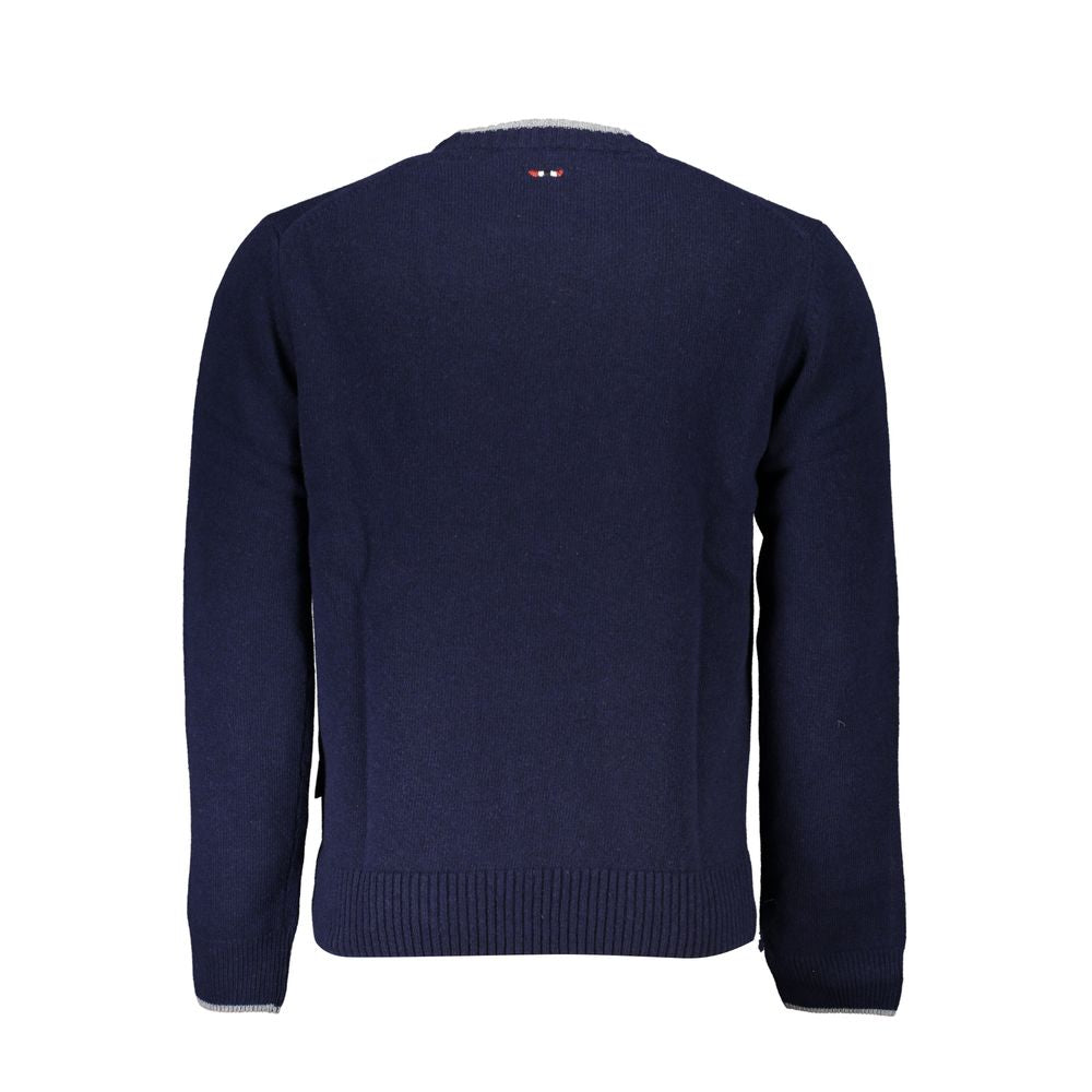 Napapijri Blue Tessuto Men Sweater Napapijri
