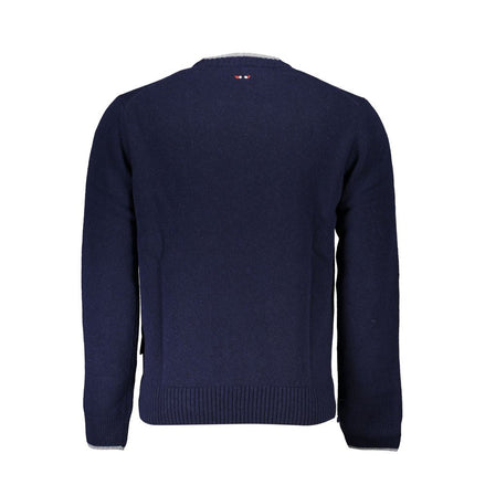 Napapijri Blue Tessuto Men Sweater Napapijri
