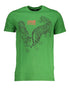Cavalli Class Verde Cotton Men T-Shirt Cavalli Class