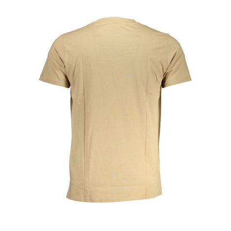 Cavalli Class Beige Cotton Men T-Shirt Cavalli Class