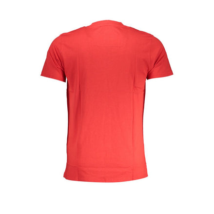 Cavalli Class Red Cotton Men T-Shirt Cavalli Class