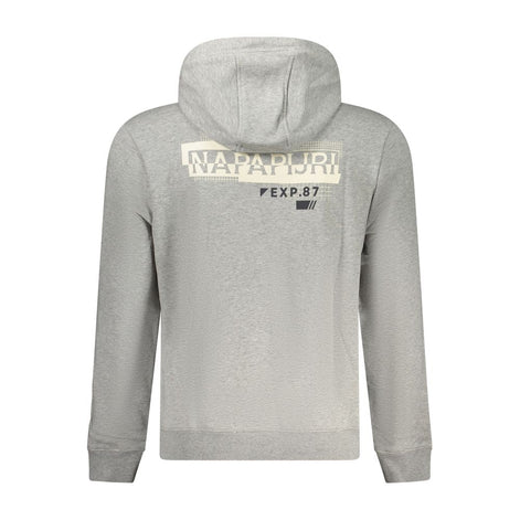 Napapijri Grigio Cotton Men's Hoodie Napapijri