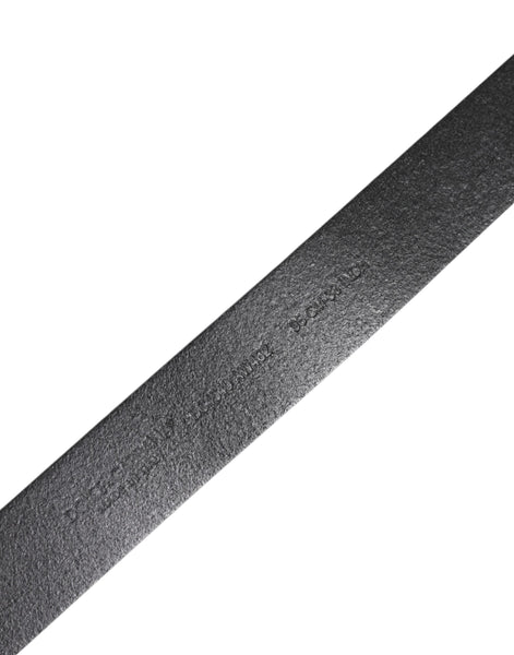 Dolce & Gabbana Black Classic Leather Metal Buckle Belt Dolce & Gabbana