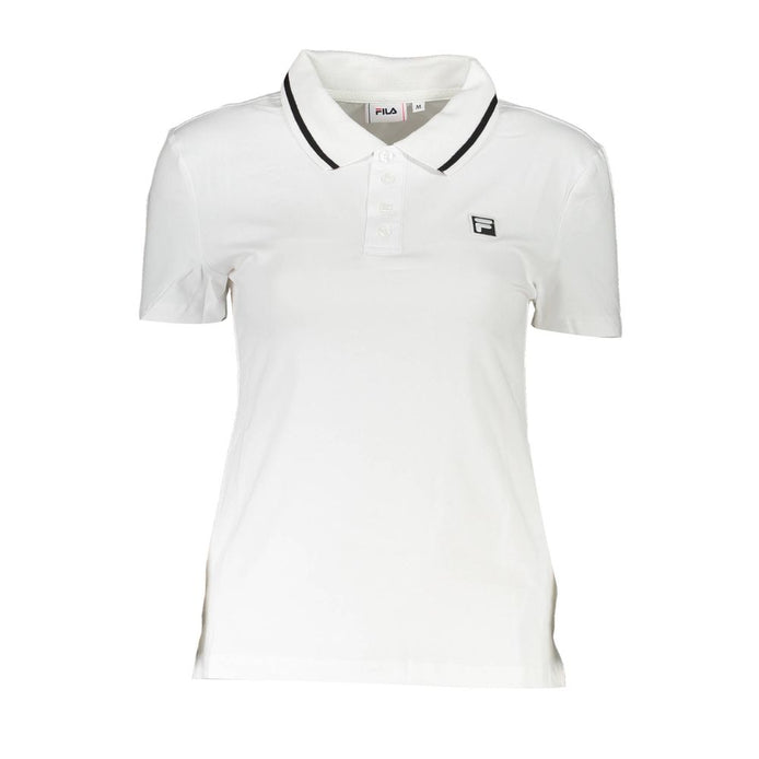 Fila White Cotton Womens Polo Shirt Fila