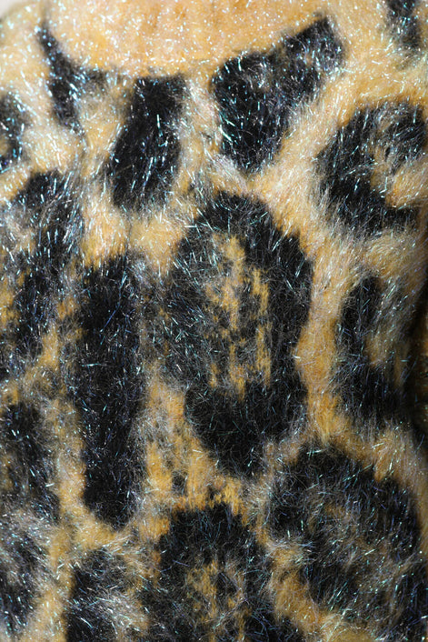 Dolce & Gabbana Multicolor Leopard Mohair Crew Neck Sweater Dolce & Gabbana