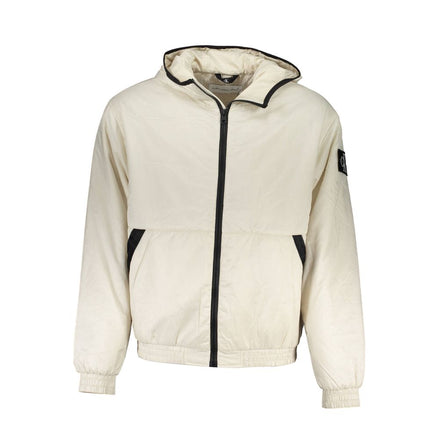 Calvin Klein Beige Polyester Shell Jacket Calvin Klein