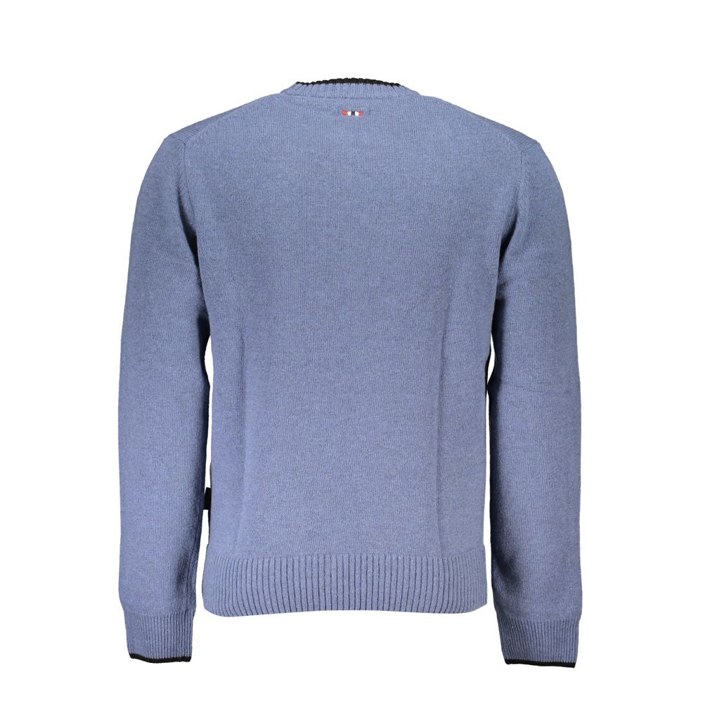 Napapijri Blue Tessuto Men Sweater Napapijri