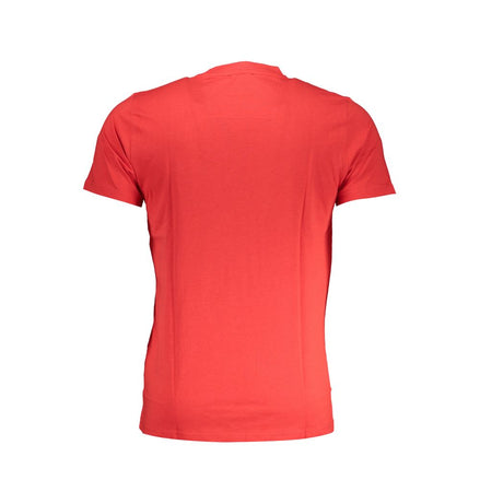 Cavalli Class Red Cotton Men T-Shirt Cavalli Class