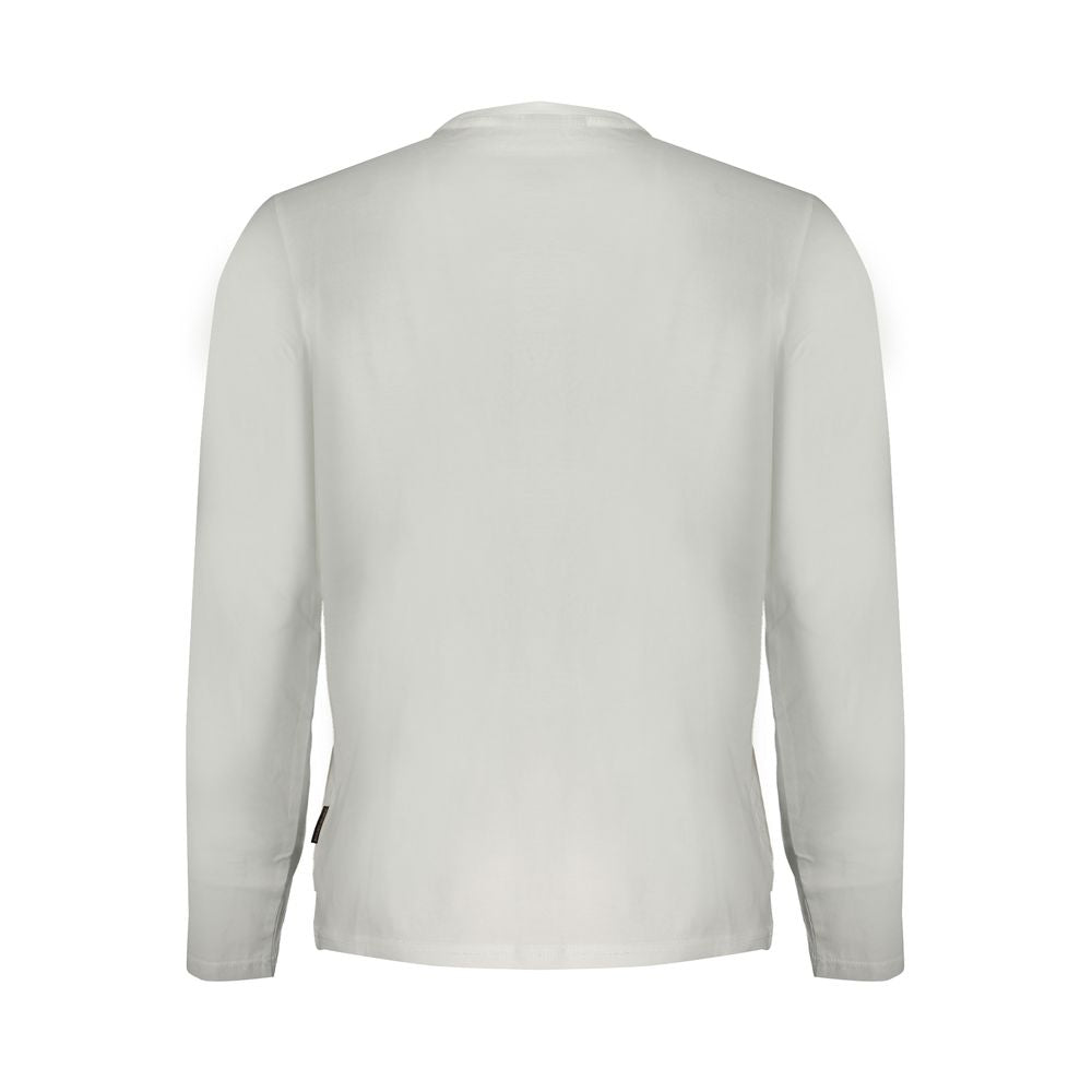 Napapijri White Cotton Men T-Shirt Napapijri