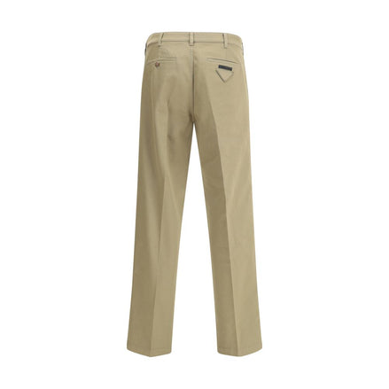 Prada Beige Cotton Chino Pants Prada