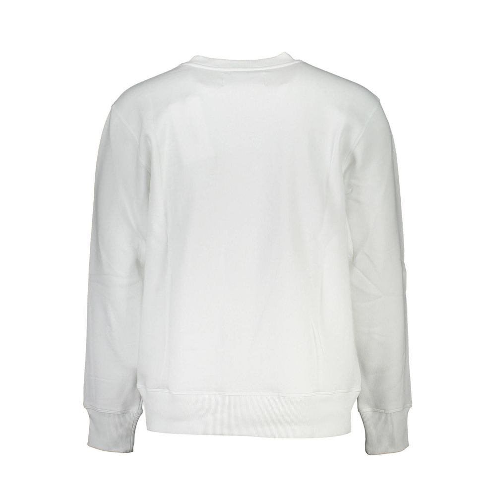 Calvin Klein White Cotton Men's Sweatshirt Calvin Klein