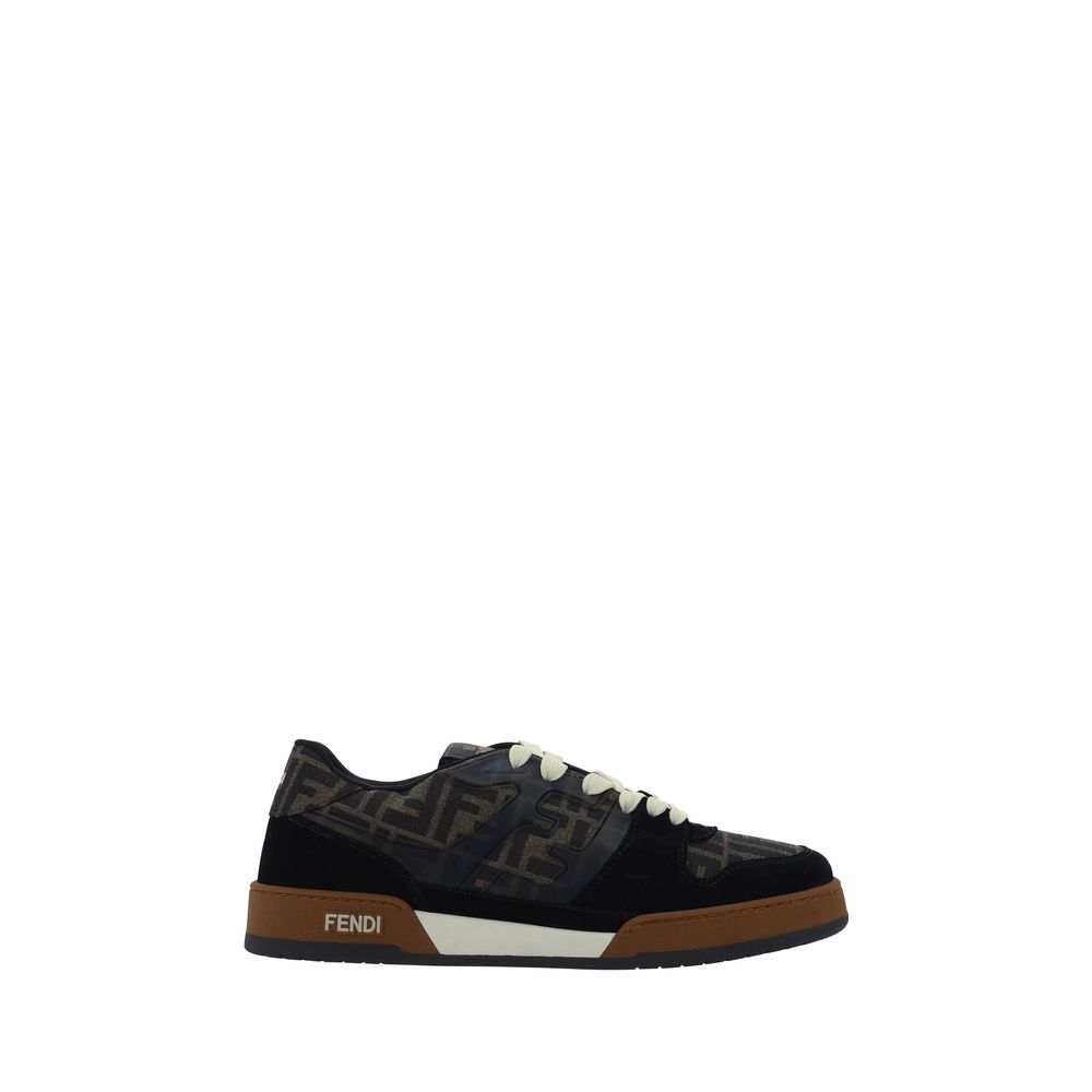 Fendi Multicolor Calf Leather Bos Taurus Low Top Sneakers Fendi