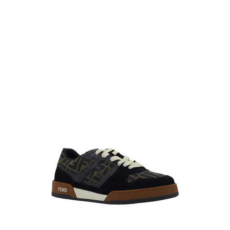 Fendi Multicolor Calf Leather Bos Taurus Low Top Sneakers Fendi