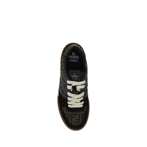 Fendi Multicolor Calf Leather Bos Taurus Low Top Sneakers Fendi