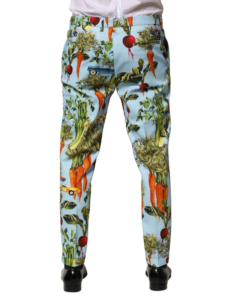Dolce & Gabbana Multicolor Cotton Tapered Men Pants Dolce & Gabbana