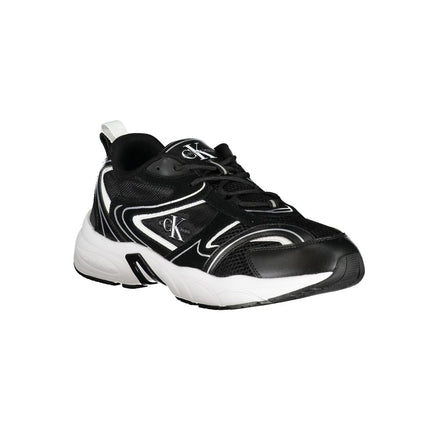 Calvin Klein Black Polyurethane Men's Sneaker Calvin Klein