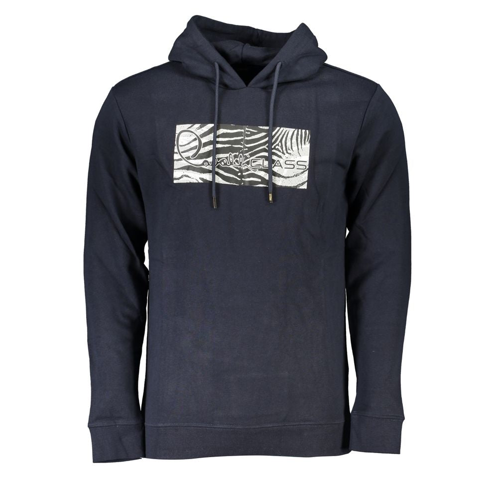 Cavalli Class Blue Cotton Men's Sweatshirt Cavalli Class