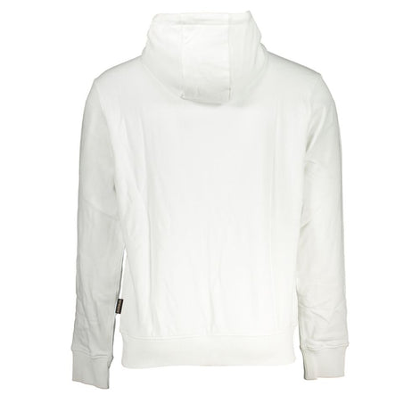 Napapijri White Cotton Men Sweater Napapijri