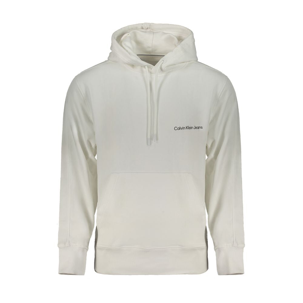 Calvin Klein White Cotton Men's Hooded Sweatshirt Calvin Klein