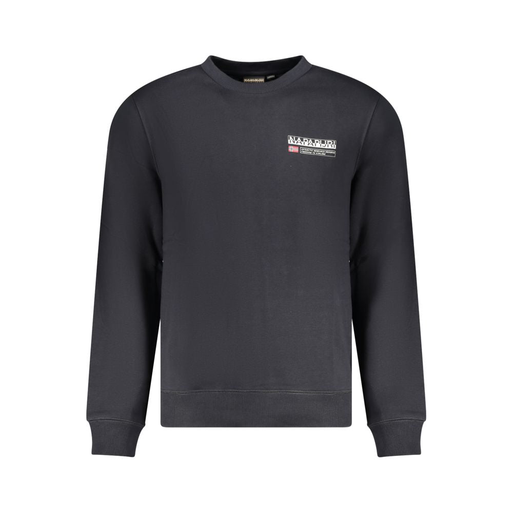 Napapijri Black Cotton Mens Sweatshirt Napapijri