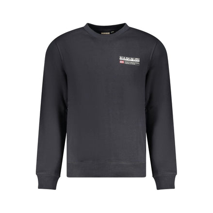 Napapijri Black Cotton Mens Sweatshirt Napapijri