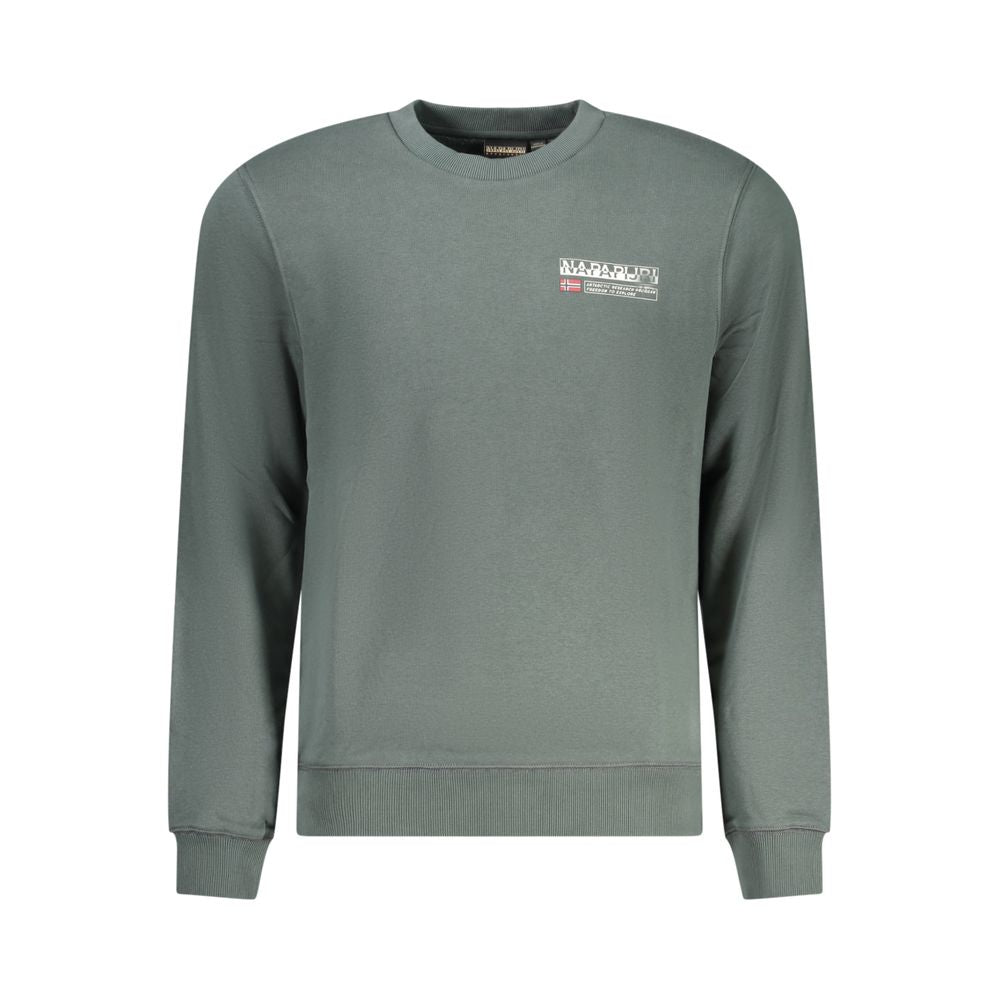 Napapijri Verde Cotton Men Sweatshirt Napapijri