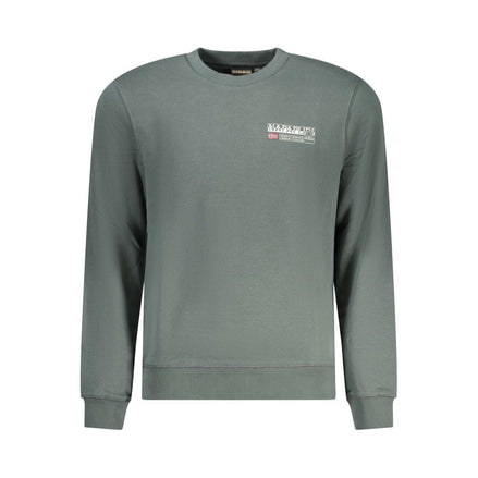 Napapijri Verde Cotton Men Sweatshirt Napapijri