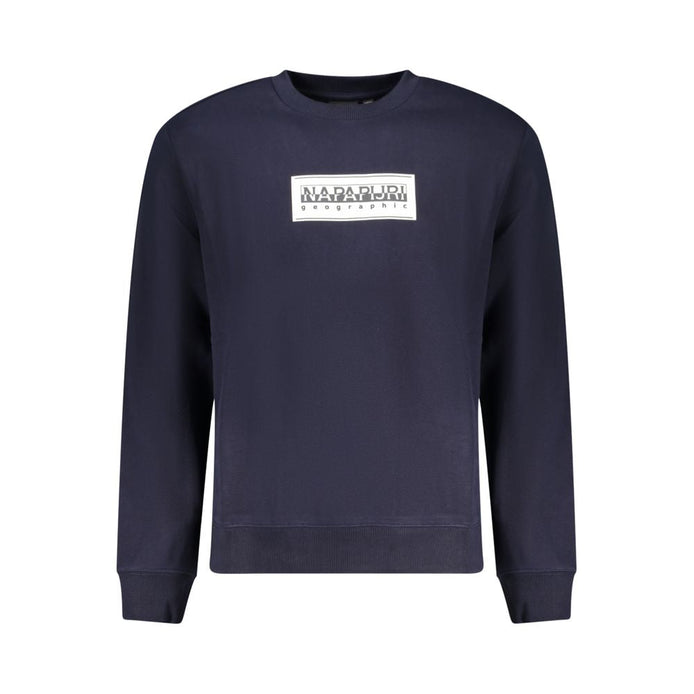 Napapijri Blue Cotton Men's Sweatshirt Napapijri