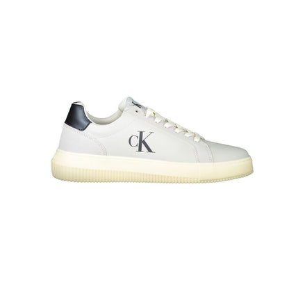 Baskets Calvin Klein blanches en polyuréthane pour homme