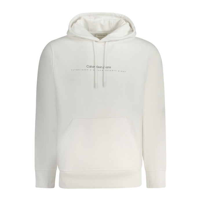 Calvin Klein White Cotton Men's Sweatshirt Calvin Klein