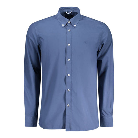 North Sails Blue Cotton Men Shirt North Sails