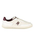 Tommy Hilfiger Beige Leather Women Sneaker Tommy Hilfiger
