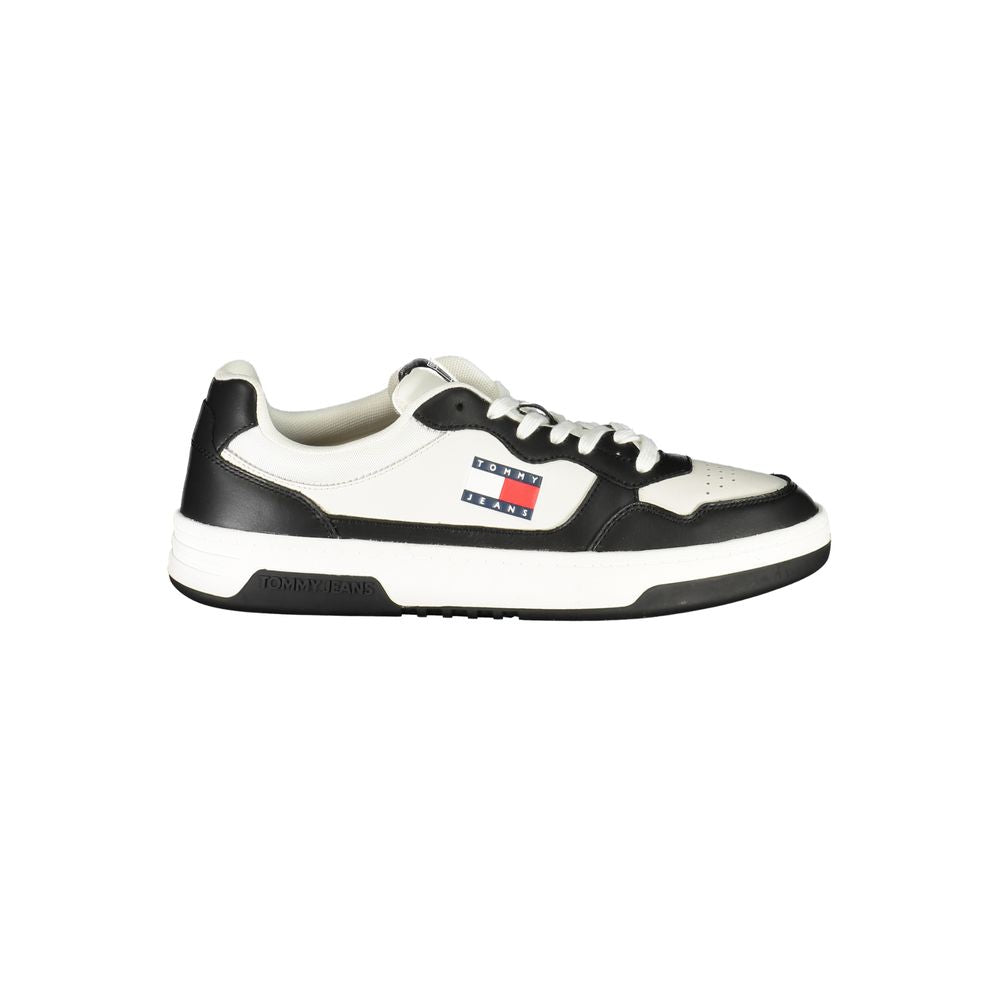 Tommy Hilfiger Black Leather Men Sneaker Tommy Hilfiger