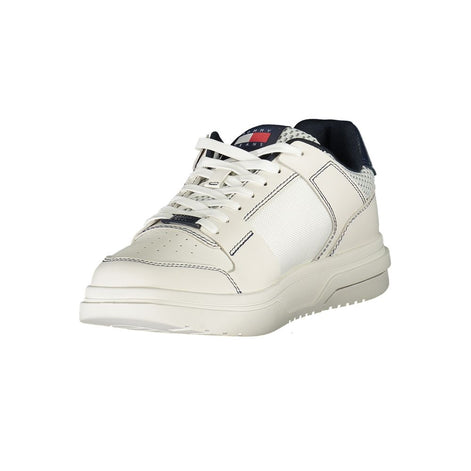 Tommy Hilfiger Blue Leather Men Sneaker Tommy Hilfiger