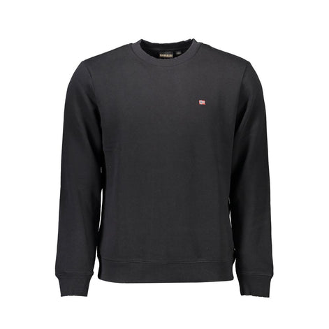 Napapijri Black Cotton Men Sweatshirt Napapijri
