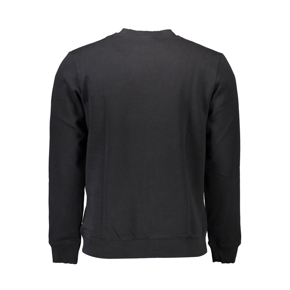 Napapijri Black Cotton Men Sweatshirt Napapijri