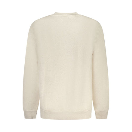 Tommy Hilfiger Beige Cotton Men Sweatshirt Tommy Hilfiger