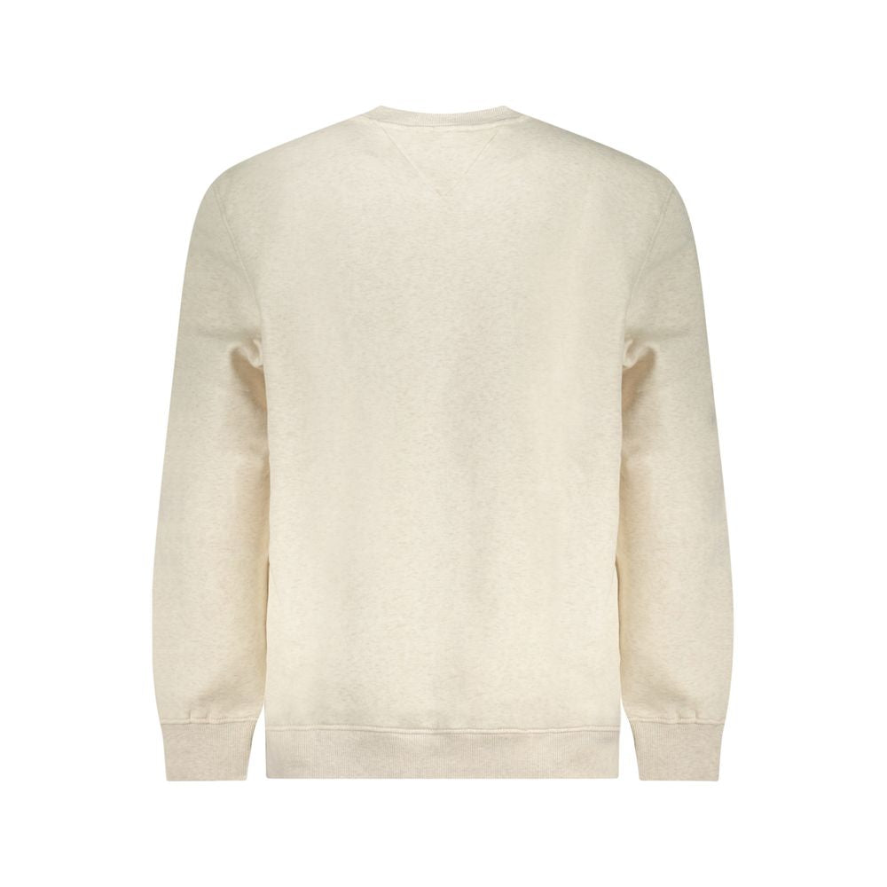 Tommy Hilfiger Beige Cotton Men Sweatshirt Tommy Hilfiger