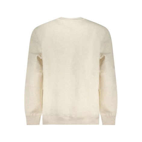 Tommy Hilfiger Beige Cotton Men Sweatshirt Tommy Hilfiger