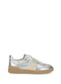 Valentino Garavani Silver Calf Leather Bos Taurus Low Top Sneakers Valentino Garavani