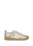 Valentino Garavani Gold Calf Leather Bos Taurus Low Top Sneakers Valentino Garavani