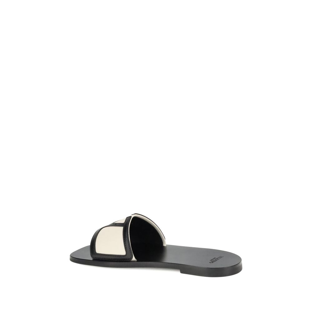 Valentino Garavani Multicolor Calf Leather Bos Taurus Sandals Valentino Garavani