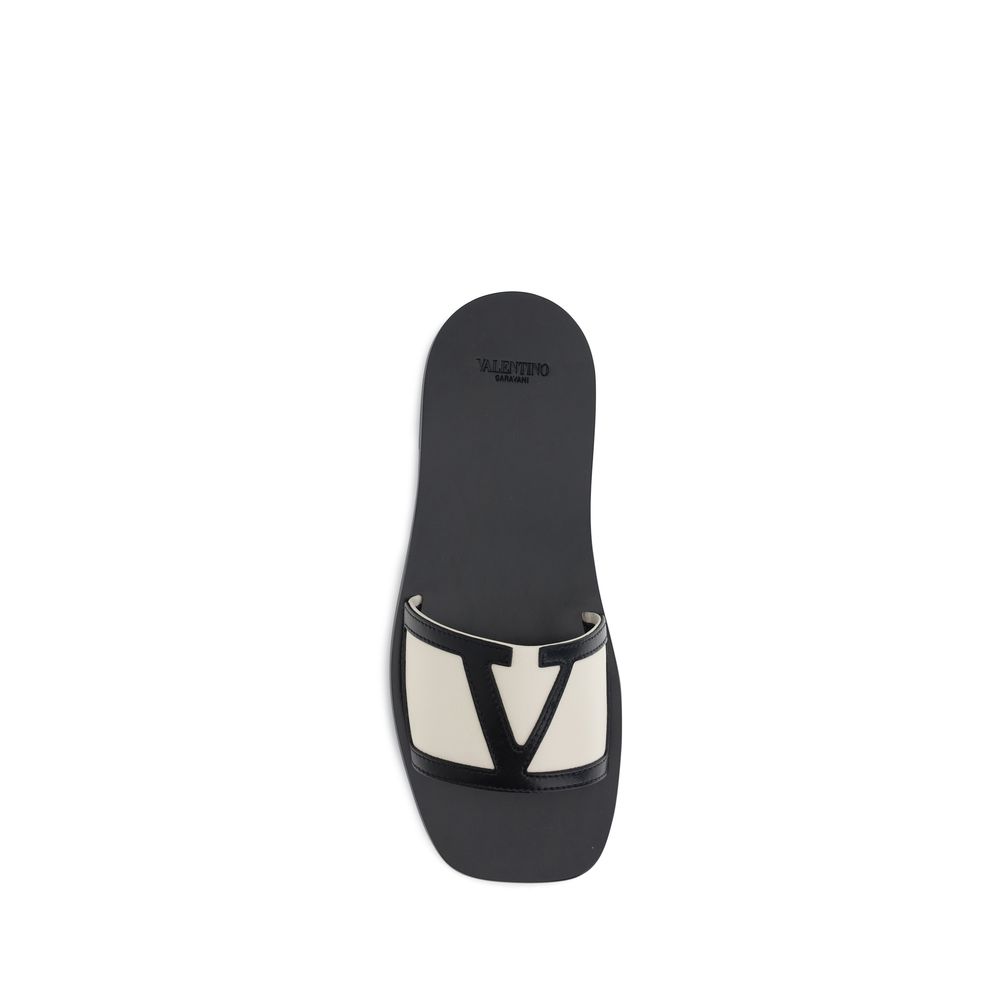 Valentino Garavani Multicolor Calf Leather Bos Taurus Sandals Valentino Garavani