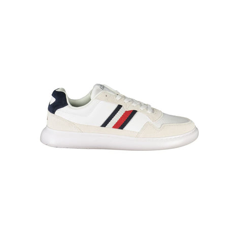 Tommy Hilfiger White Leather Men Sneaker Tommy Hilfiger