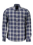 North Sails Blue Cotton Men Shirt North Sails