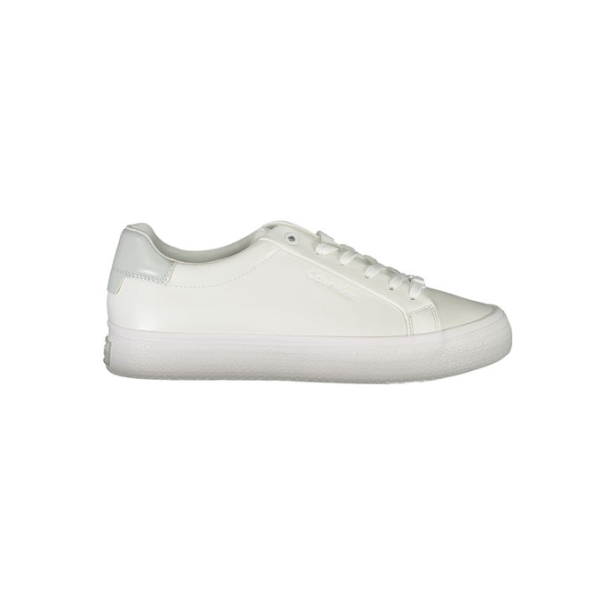Calvin Klein Bianco Pelle Women Sneaker