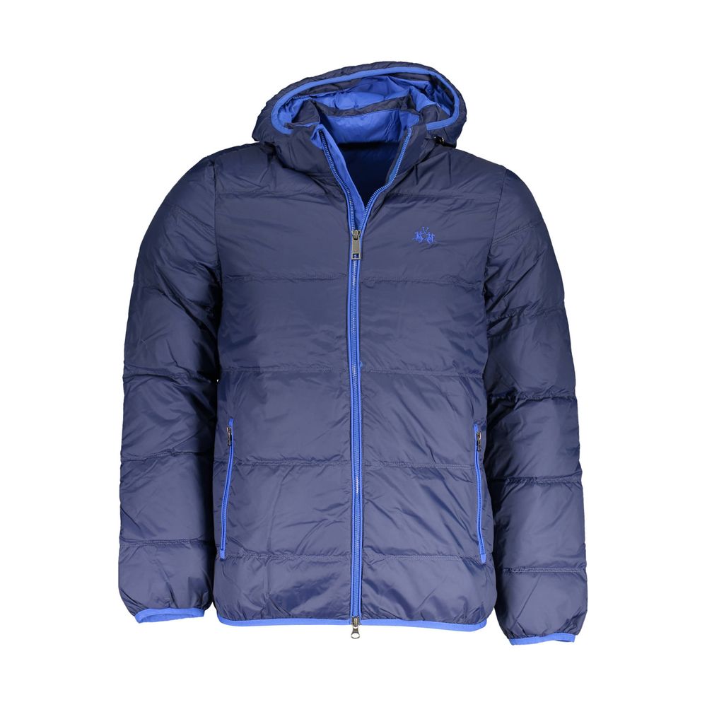 La Martina Blu Polyamide Men's Jacket La Martina