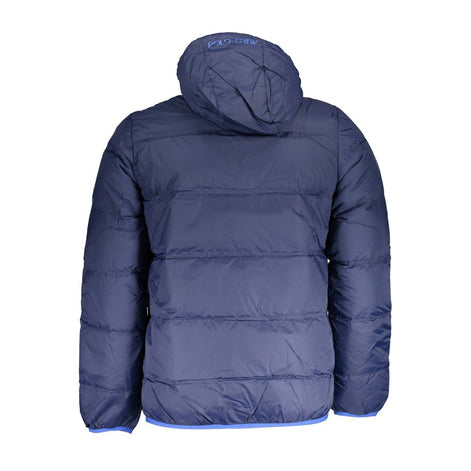 La Martina Blu Polyamide Men's Jacket La Martina
