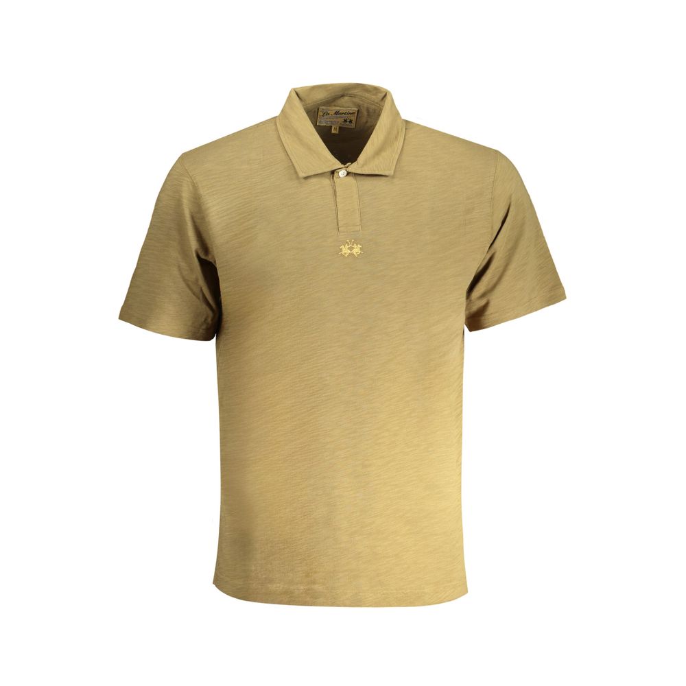La Martina Verde Cotton Men Polo Shirt La Martina